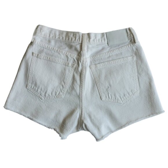 Denim Forum White The Yoko Shorts Size 27 - Picture 2 of 7